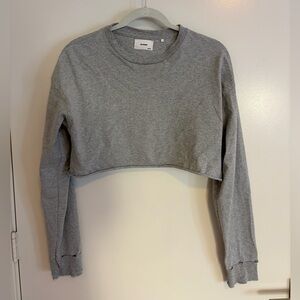 Joah Brown Long Sleeve Crop Top
